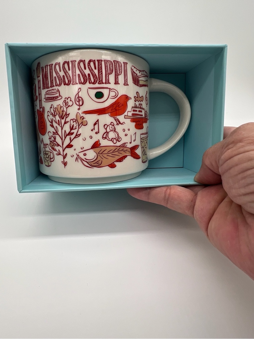 Starbucks Mississippi Been There Series Ceramic Coffee Mug 14 oz NIB Boxed